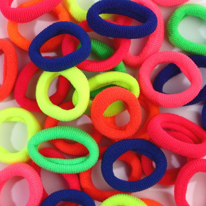 Резинки для волос «Махрушка», лис, 100 шт, 2 х 2 х 0.4 см Резинки для волос «Махрушка», лис, 100 шт, 2 х 2 х 0.4 см