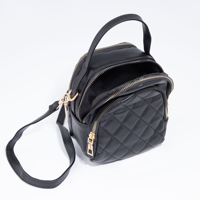 Сумка кросс-боди на молнии, цвет чёрный Сумка кросс-боди на молнии, цвет чёрный