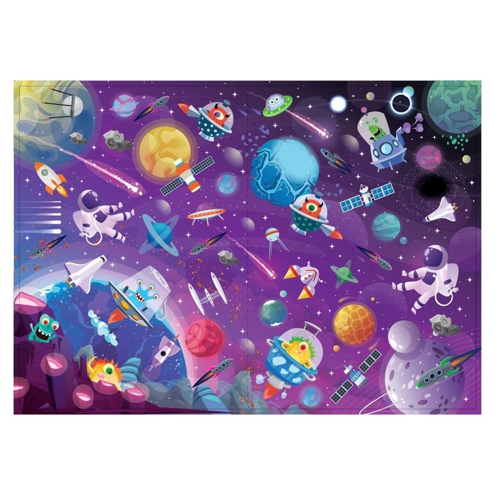 Книга со светящимися наклейками «Просторы космоса», 70 наклеек, 4 стр. Книга со светящимися наклейками «Просторы космоса», 70 наклеек, 4 стр.