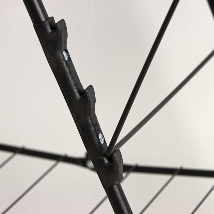 Сушилка для белья напольная двухуровневая, рабочая длина 21 м, цвет чёрный Сушилка для белья напольная двухуровневая, рабочая длина 21 м, цвет чёрный