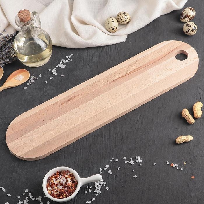 Доска сервировочная «БУковский», 40×10×1 см, бук Доска сервировочная «БУковский», 40×10×1 см, бук