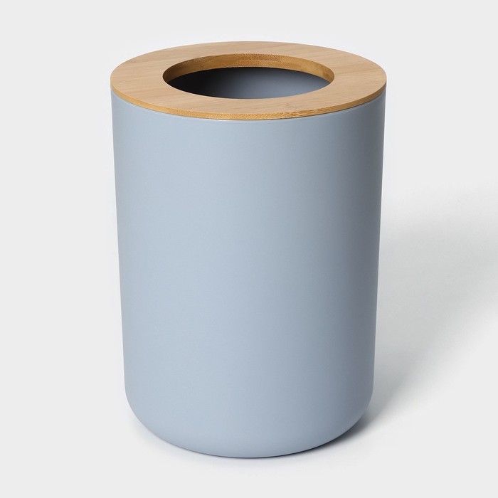 Набор аксессуаров для ванной комнаты SAVANNA «Вуди», 6 предметов (мыльница, дозатор, 2 стакана, ёршик, ведро), цвет серый Набор аксессуаров для ванной комнаты SAVANNA «Вуди», 6 предметов (мыльница, дозатор, 2 стакана, ёршик, ведро), цвет серый