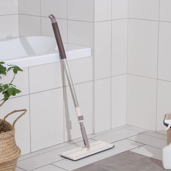 Швабра для мытья пола Доляна, с вертикальным отжимом, телескопическая ручка, 32×12×80(125) см Швабра для мытья пола Доляна, с вертикальным отжимом, телескопическая ручка, 32×12×80(125) см