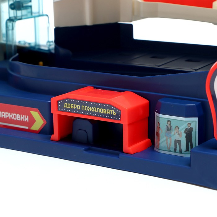 Парковка «Городская», с лифтом, 3 уровня, 4 машинки, световые и звуковые эффекты Парковка «Городская», с лифтом, 3 уровня, 4 машинки, световые и звуковые эффекты