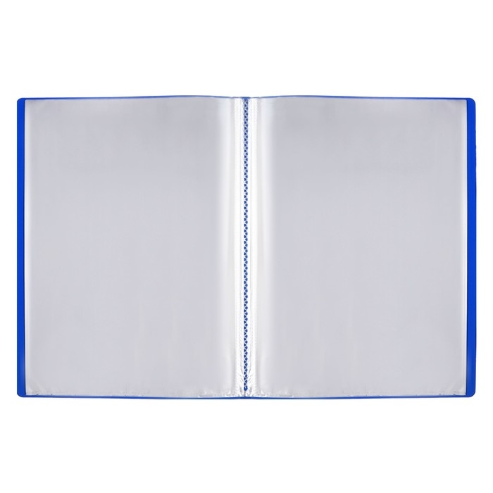 Папка с 40 вкладышами А4, 500 мкм, Calligrata, текстура Папка с 40 вкладышами А4, 500 мкм, Calligrata, текстура "песок", синяя