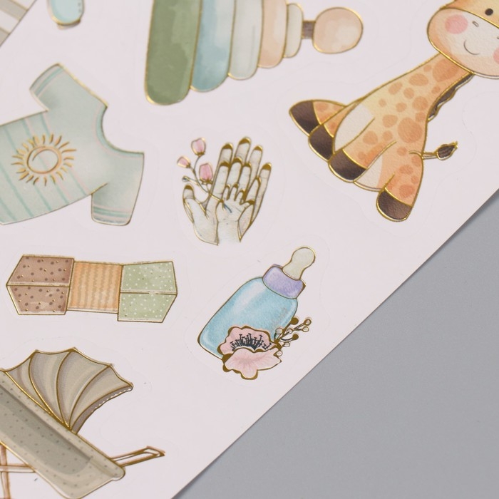 Фотоальбом 25 листов (наклейки+кольца)  Фотоальбом 25 листов (наклейки+кольца) "Для малыша. Первый альбом" 19х27х3 см