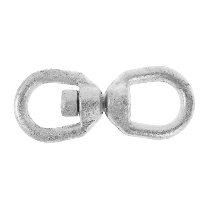 Вертлюг петля-петля ТУНДРА krep, 10 мм, оцинкованный Вертлюг петля-петля ТУНДРА krep, 10 мм, оцинкованный