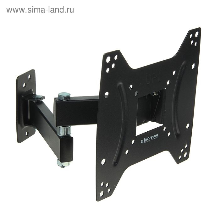 Кронштейн Kromax OPTIMA-204, для ТВ, наклонно-поворотный, 15-42 Кронштейн Kromax OPTIMA-204, для ТВ, наклонно-поворотный, 15-42", 68-323 мм от стены, черный