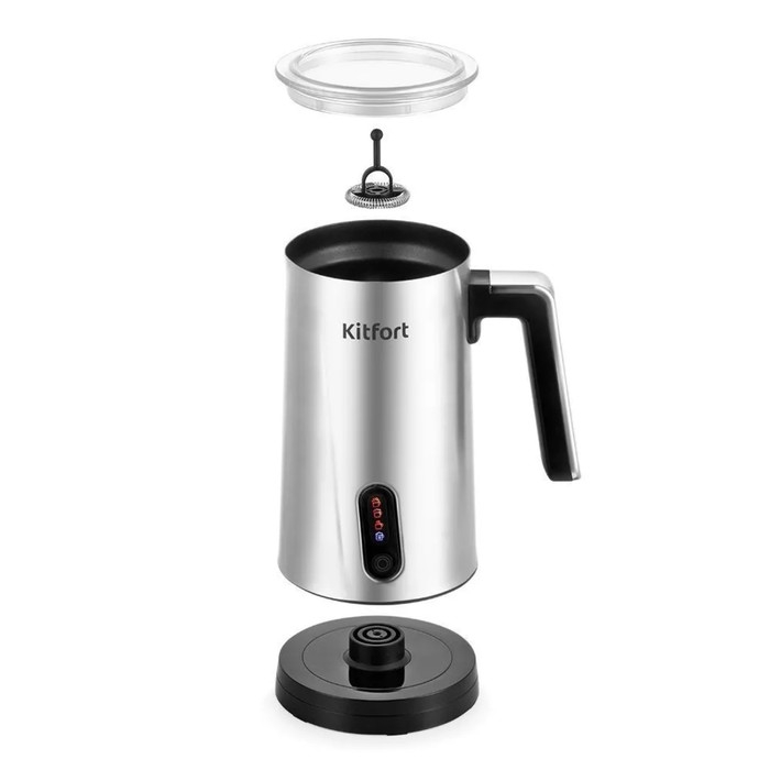 Капучинатор Kitfort КТ-7129, 500 Вт, 0.5 л, 4 режима, серебристо-чёрный Капучинатор Kitfort КТ-7129, 500 Вт, 0.5 л, 4 режима, серебристо-чёрный