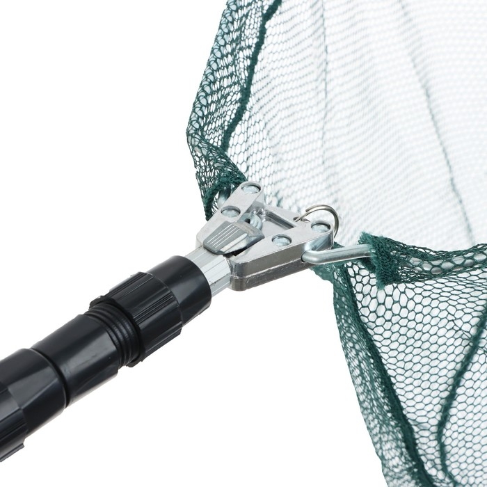 Подсачек складной телескопический Namazu, 150 см, треугольный обод 50 см, капрон Подсачек складной телескопический Namazu, 150 см, треугольный обод 50 см, капрон