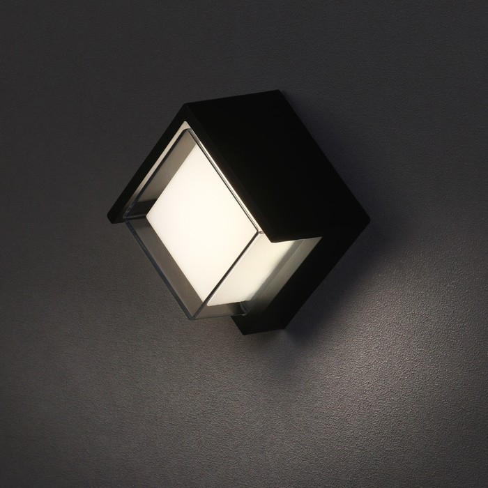 Светильник фасадный «Сити», FSD-037, 5 Вт, 4000К, квадрат, IP65, 220 В, пластик, черный Светильник фасадный «Сити», FSD-037, 5 Вт, 4000К, квадрат, IP65, 220 В, пластик, черный