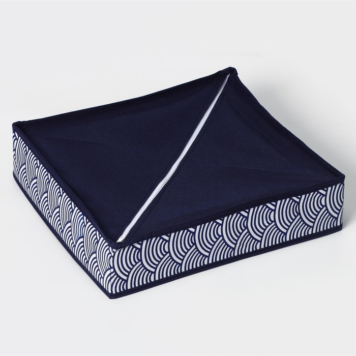 Органайзер для хранения белья Доляна «Волна», 7 отделений, 34×30×8 см, цвет синий Органайзер для хранения белья Доляна «Волна», 7 отделений, 34×30×8 см, цвет синий