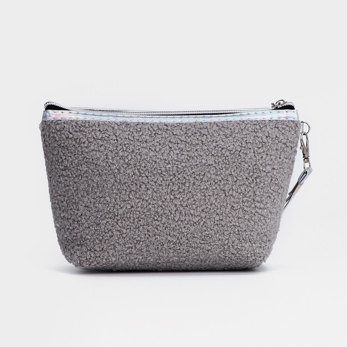 Косметичка на молнии, цвет серый Косметичка на молнии, цвет серый