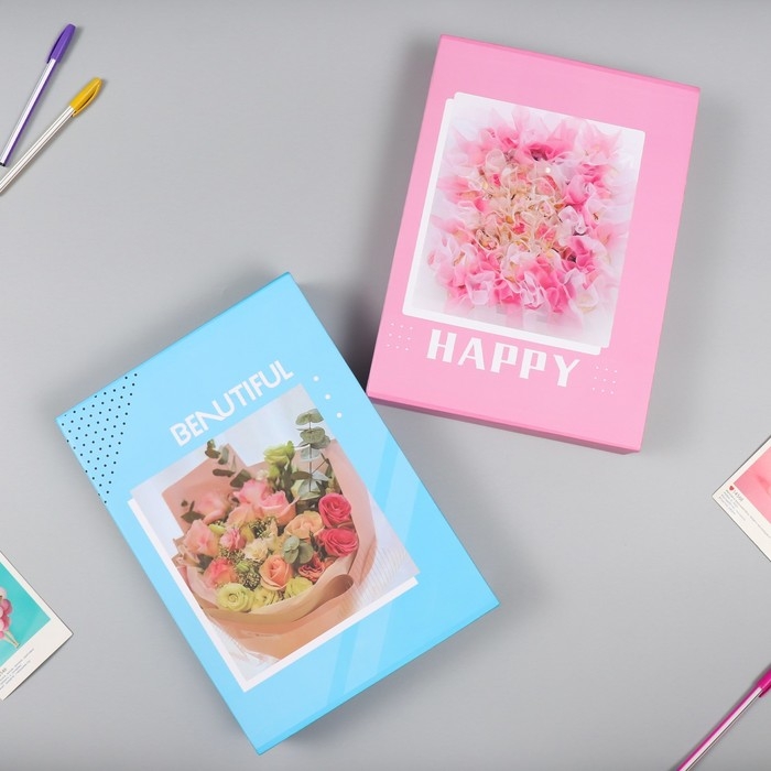 Фотоальбом на 200 фото 15х21 Фотоальбом на 200 фото 15х21 "Букет" МИКС 33х23,5х5,5 см