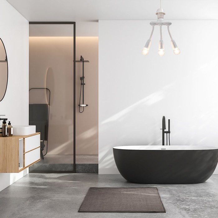 Светильник 1115/3 Е27 40Вт белый 5х14,5х22,5 см BayerLux Светильник 1115/3 Е27 40Вт белый 5х14,5х22,5 см BayerLux