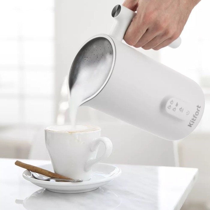 Капучинатор Kitfort КТ-775, 500 Вт, 0.5 л, 5 режимов, белый Капучинатор Kitfort КТ-775, 500 Вт, 0.5 л, 5 режимов, белый