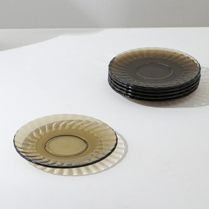 Набор столовый Elica, 44 предмета, стеклянный, дымка Набор столовый Elica, 44 предмета, стеклянный, дымка