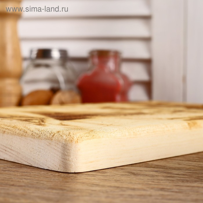 Доска из массива кедра «Лиса», прямоугольная, 18 × 28 см Доска из массива кедра «Лиса», прямоугольная, 18 × 28 см