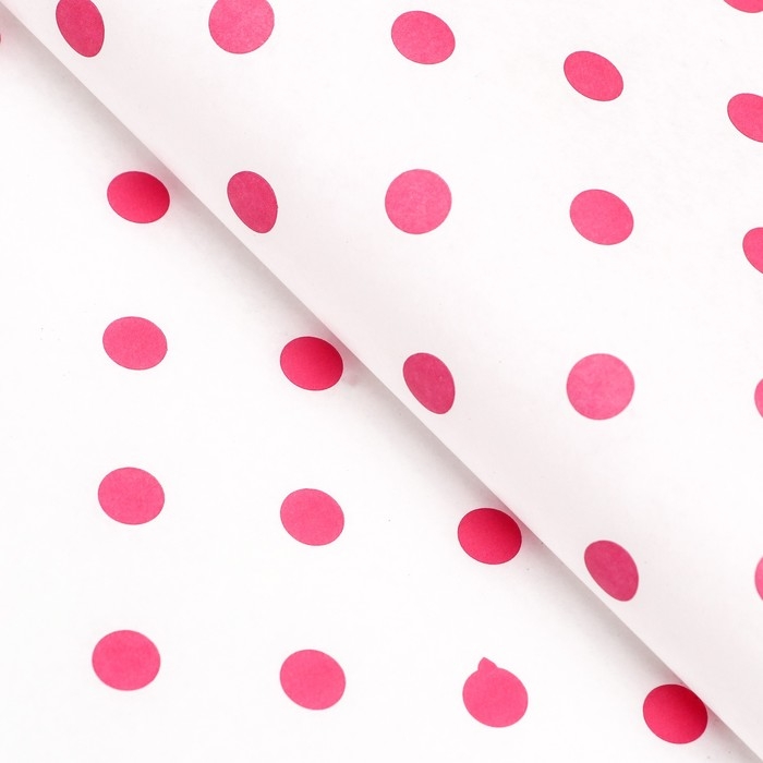 Бумага силиконизированная «Горох», малиновый, 0,38 х 5 м Бумага силиконизированная «Горох», малиновый, 0,38 х 5 м
