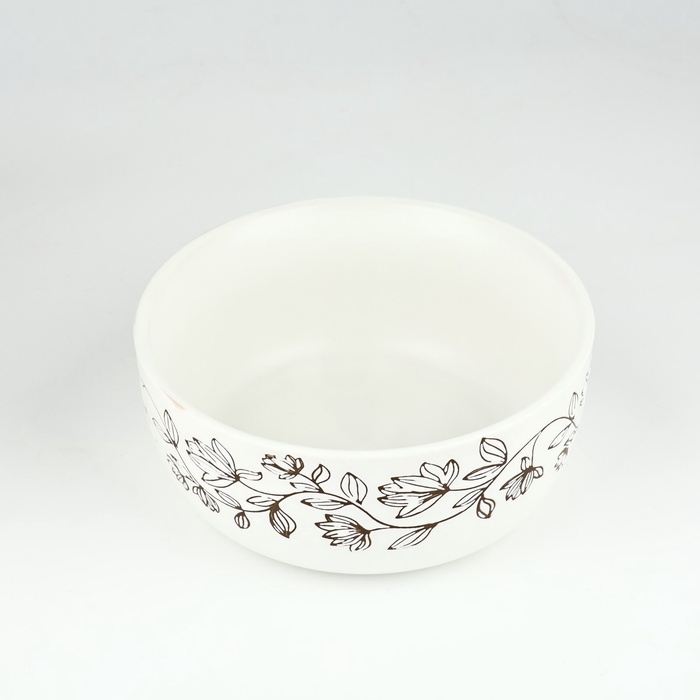 Тарелка глубокая «Цветочная поляна», 15 х 7 см, 700 мл