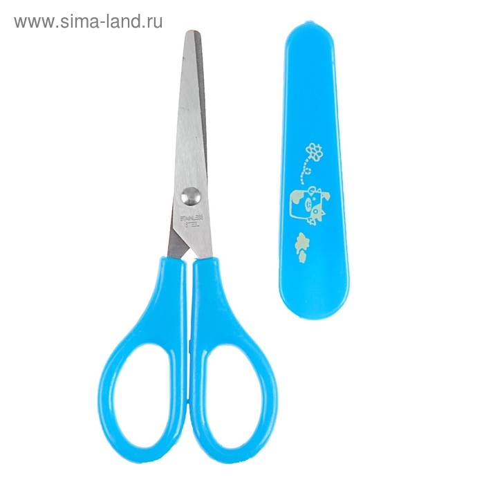 Ножницы 13.5 см, в пластиковом футляре, МИКС Ножницы 13.5 см, в пластиковом футляре, МИКС