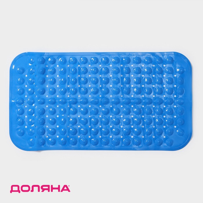 Коврик противоскользящий в ванну на присосках Доляна «Пузырьки», 37×71 см, цвет МИКС Коврик противоскользящий в ванну на присосках Доляна «Пузырьки», 37×71 см, цвет МИКС