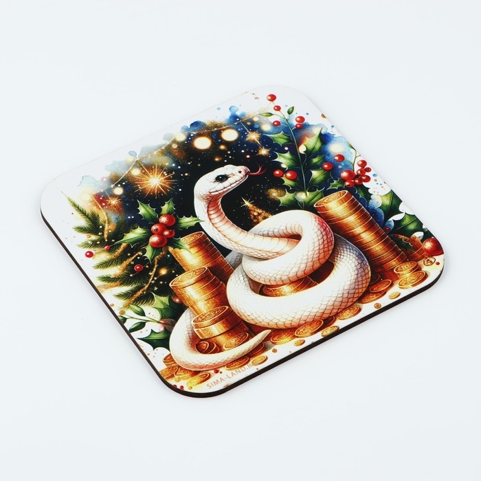 Новый год. Подставка под горячее «Богатство», 15х15 см Новый год. Подставка под горячее «Богатство», 15х15 см
