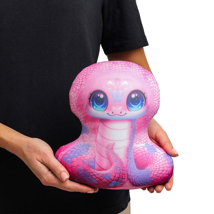 Новый год! Антистресс игрушка &laquo;Змея&raquo;, розовая