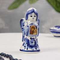 Сувенир «Ангел с иконой», гжель, 12,5х5,5 см, микс