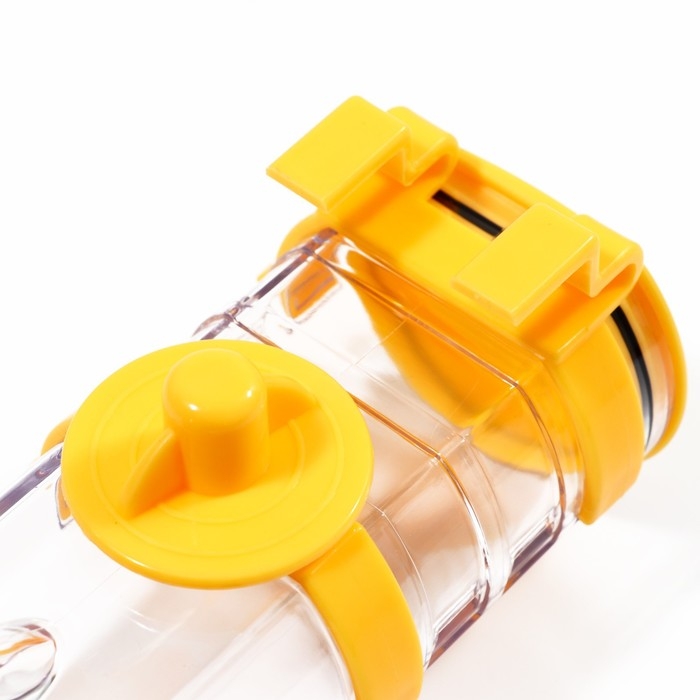 Поилка внешняя для клетки, 500 мл, жёлтая Поилка внешняя для клетки, 500 мл, жёлтая