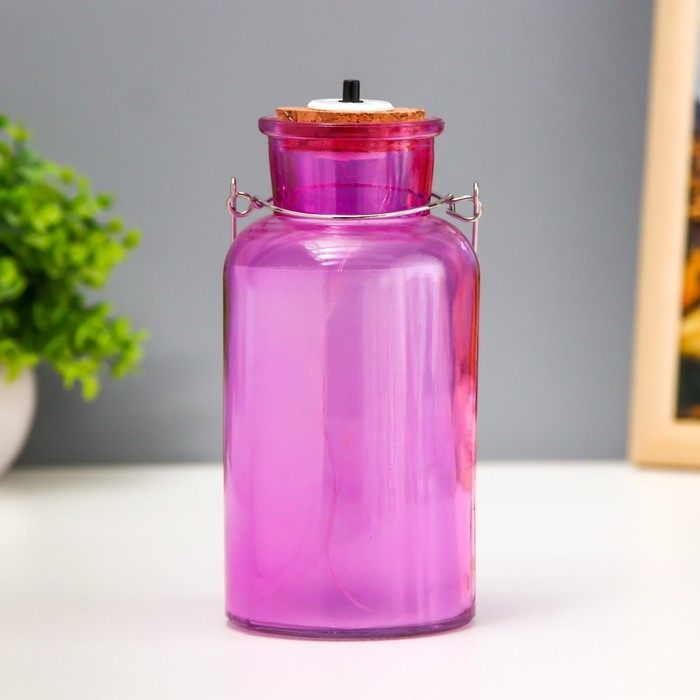 Ночник Ночник "Анде" LED от батареек розовый 8х8х16,5 см RISALUX