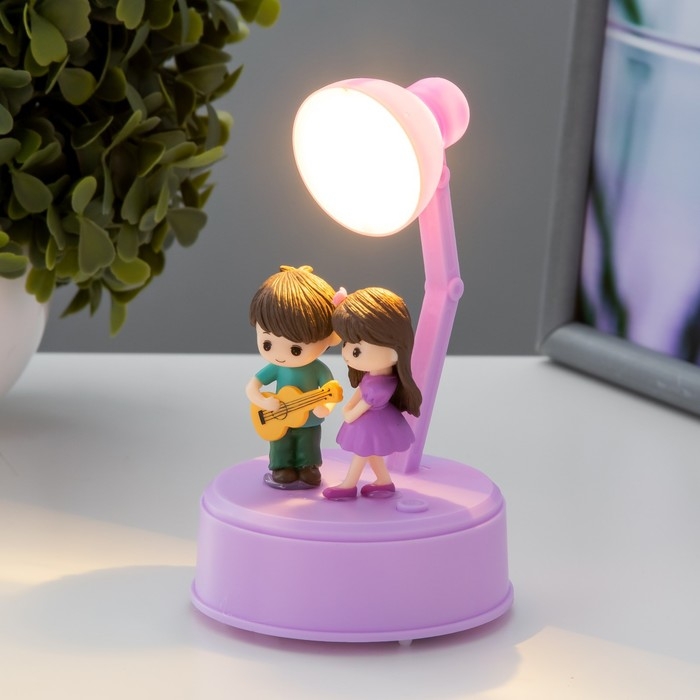 Ночник Ночник "Романтика" LED от батареек 3хААА 7,7х7,5х12,5 см RISALUX