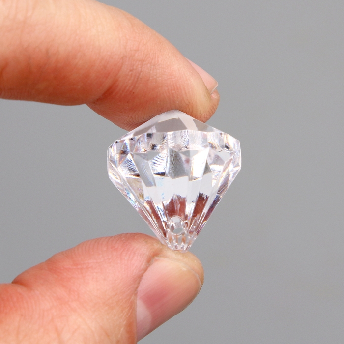 Кристаллы пластиковые декоративные, набор 45 шт., размер 1 шт. — 2,5 × 2 см, цвет прозрачный Кристаллы пластиковые декоративные, набор 45 шт., размер 1 шт. — 2,5 × 2 см, цвет прозрачный