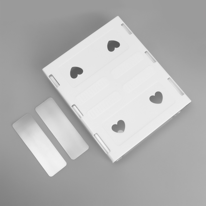 Органайзер для хранения, навесной, 1 секция, с клеевой основой, 20 × 17 × 6 см, цвет белый/прозрачный Органайзер для хранения, навесной, 1 секция, с клеевой основой, 20 × 17 × 6 см, цвет белый/прозрачный