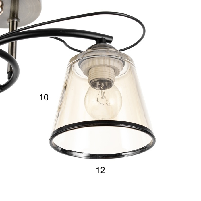 Люстра Люстра "Каэль" 2хЕ27 40Вт черно-бронзовый 40х28 см