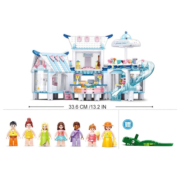 Конструктор Розовая мечта &laquo;Загородная вилла&raquo;, 938 деталей