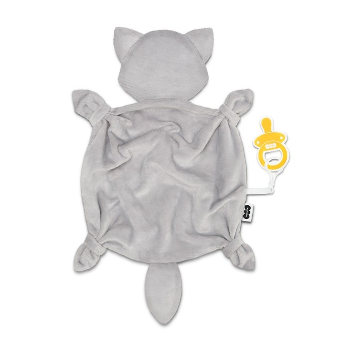 Комфортер - игрушка «Енотик» с держателем для соски, цвет серый, Мякиши