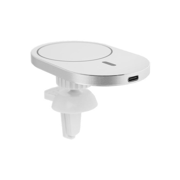 Автомобильный держатель X19, беспроводная зарядка, совместим c MagSafe, 15 W, белый Автомобильный держатель X19, беспроводная зарядка, совместим c MagSafe, 15 W, белый