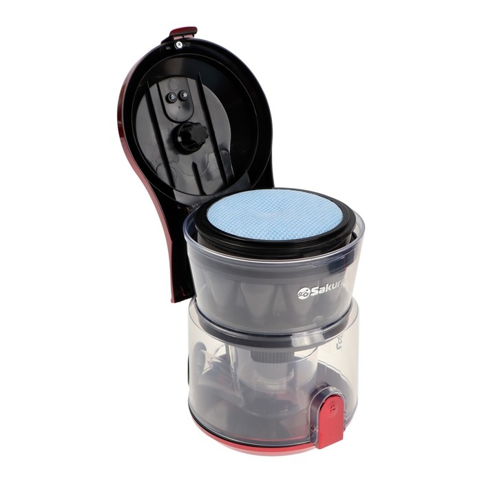 Пылесос Sakura SA-8315R, 2400/450 Вт, HEPA-фильтр, 2 л, красный
