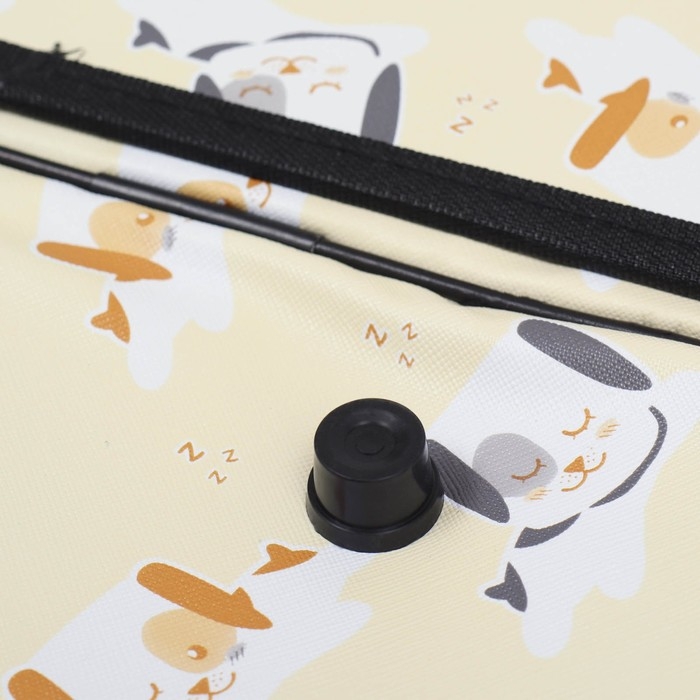 Сумка - переноска животных Сумка - переноска животных "Щенки", бежевая, размер L, 52 х 28 х 28 см