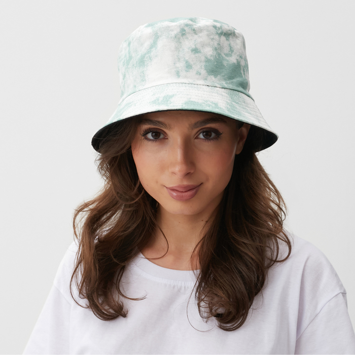 Панама  Панама "Tie-dye" MINAKU цвет белый/зелёный, размер 56-58