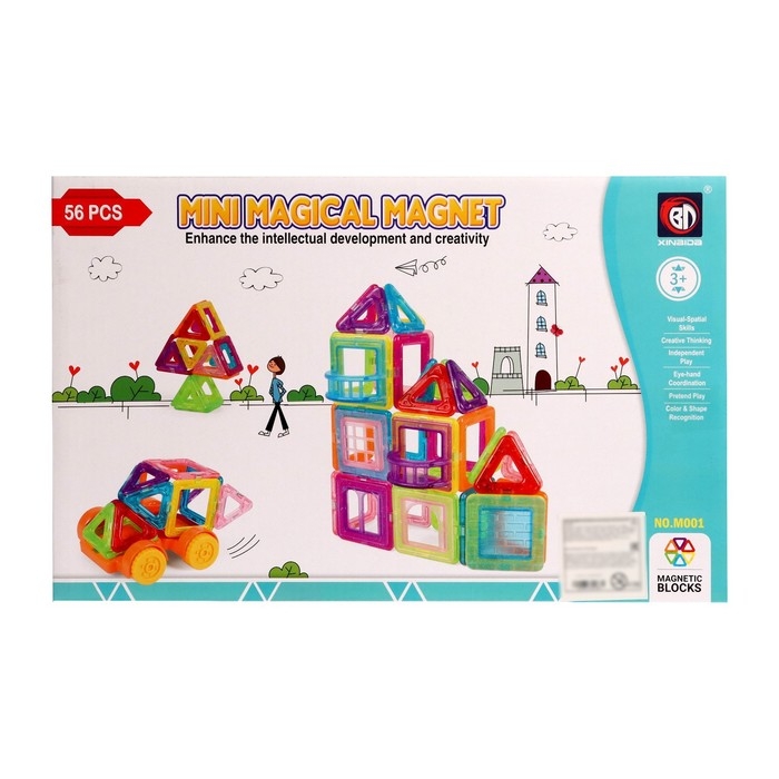Конструктор магнитный «Мини магический магнит», 56 деталей Конструктор магнитный «Мини магический магнит», 56 деталей