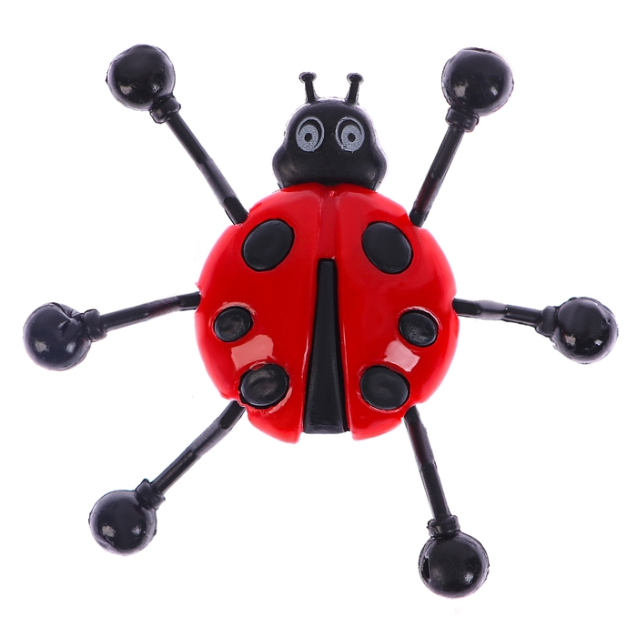 Липучка «Божья коровка», цвета МИКС, на блистере Липучка «Божья коровка», цвета МИКС, на блистере