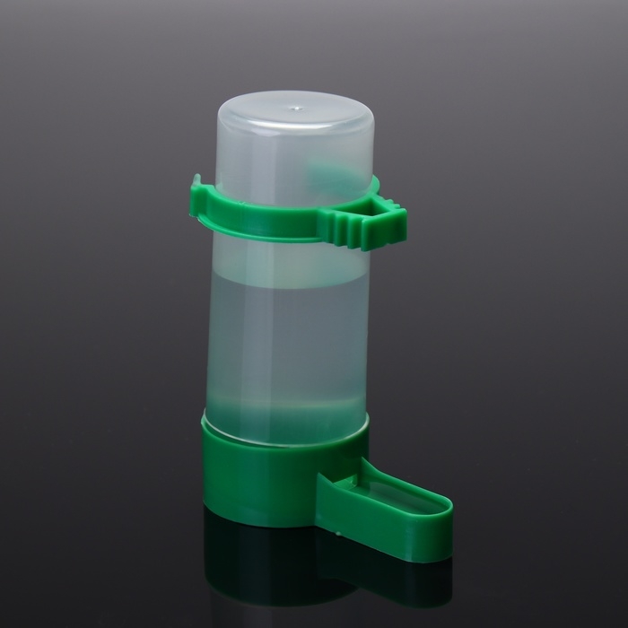 Поилка/кормушка для птиц 10,5 х 3,5 см, 90 мл, зелёная Поилка/кормушка для птиц 10,5 х 3,5 см, 90 мл, зелёная