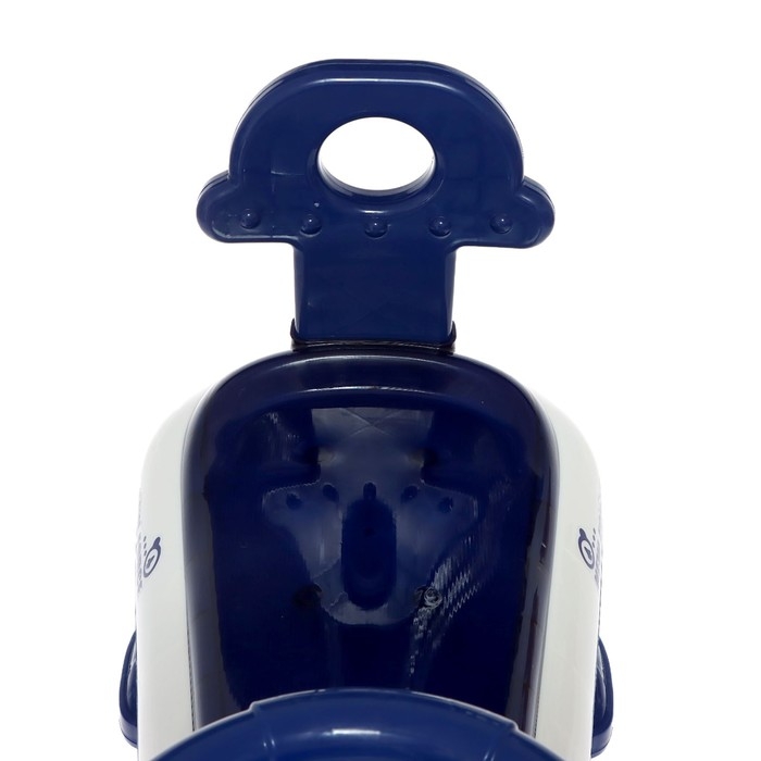 Каталка-толокар «Бибикар», звук, бело-синий Каталка-толокар «Бибикар», звук, бело-синий