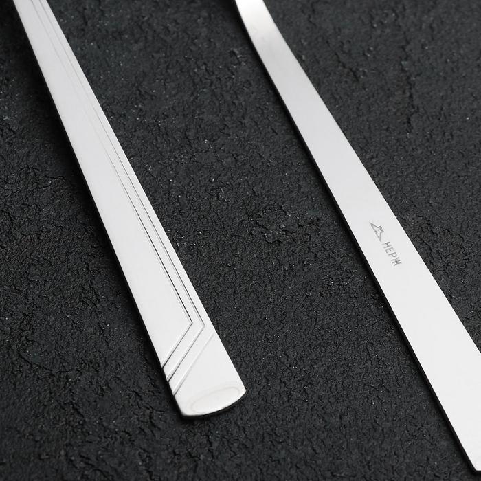 Вилка столовая «Аппетит», длина 20 см, толщина 2 мм, цвет серебряный Вилка столовая «Аппетит», длина 20 см, толщина 2 мм, цвет серебряный