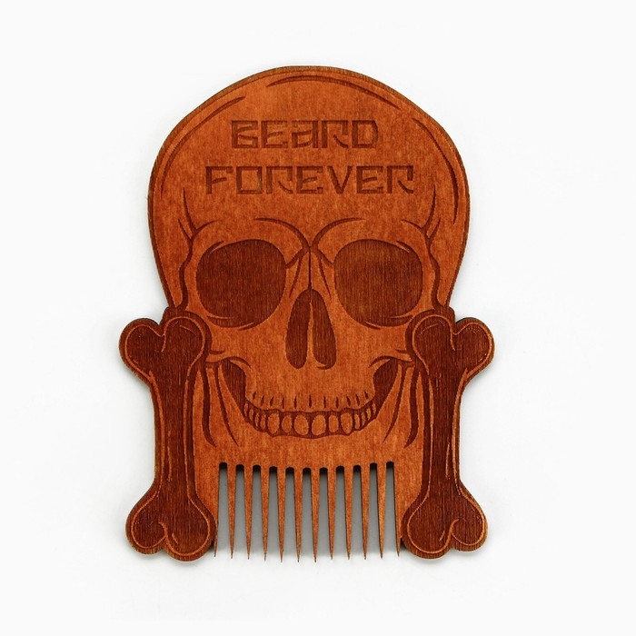 Расческа для бороды в конверте «Череп» 7,3 х 9,7 см Расческа для бороды в конверте «Череп» 7,3 х 9,7 см