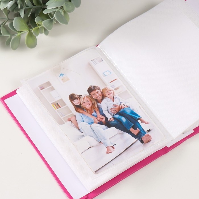 Фотоальбом кожзам на 100 фото 10х15 Фотоальбом кожзам на 100 фото 10х15 "Мишка с книжками" 16,5х12,5х5 см