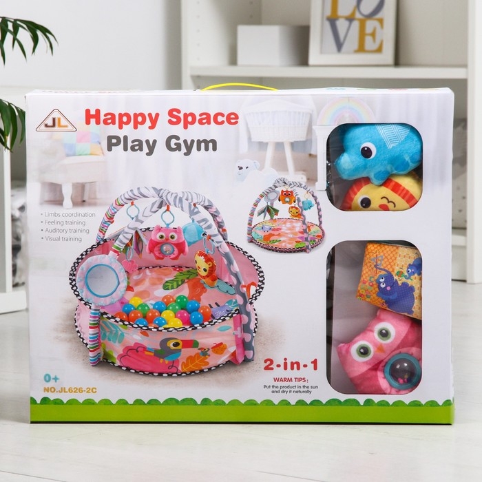 Развивающий коврик с дугами «Совушка», бортик, 77х76 см. Развивающий коврик с дугами «Совушка», бортик, 77х76 см.