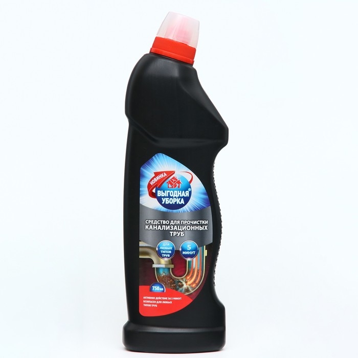 Средство для чистки канализационных труб «Выгодная уборка», 750 мл Средство для чистки канализационных труб «Выгодная уборка», 750 мл